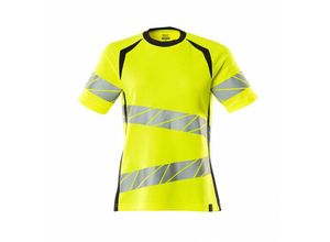 5711074803743 - - T-Shirt Damenpassform T-shirt Gr 5XLONE hi-vis gelb schwarzblau