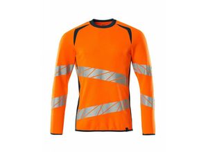 5711074804818 - Sweatshirt moderne Passform Sweatshirt Gr 5XLONE hi-vis orange dunkelpetroleum - Mascot