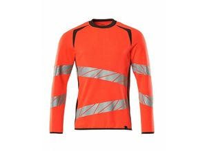 5711074805082 - Sweatshirt moderne Passform Sweatshirt Gr 2XLONE hi-vis rot dunkelanthrazit - Mascot