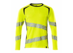 5711074813377 - T-Shirt langarm 19081-771-17010 Gr 2XL hi-vis gelb schwarzblau - Mascot