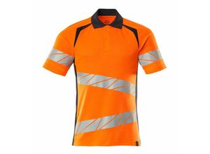 5711074815166 - Polo-Shirt moderne Passform Polo-shirt Gr xl one hi-vis orange schwarzblau - Mascot