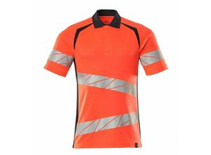 5711074815357 - Polo-Shirt moderne Passform Polo-shirt Gr 2XLONE Hi-vis rot schwarzblau - Mascot