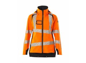 5711074818365 - Accelerate safe Damen Hard Shell Jacke 19011-449 Gr 2XL hi-vis orange schwarzblau - Mascot