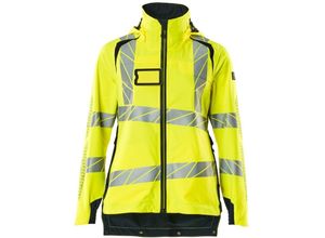 5711074818617 - Hard Shell Jacke Damen leichtem Futter Jacke Gr m hi-vis gelb schwarzblau - Mascot