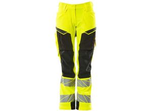 5711074824717 - Damen-Hose mit Knietaschen 19078-511-1709 Gr 34 hi-vis gelb schwarz - Mascot