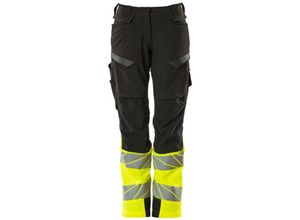 5711074826063 - Hose mit Knietaschen 19178-511-0917 Gr 76C54 schwarz hi-vis gelb - Mascot