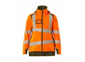 5711074831159 - Winterjacke cli ® Damen Winterjacke Gr m hi-vis orange moosgrün - Mascot