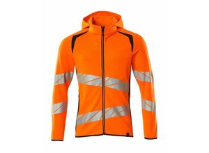 5711074844999 - - Sweatshirt mit Kapuze moderne Passform Kapuzensweatshirt Gr l hi-vis orange schwarzblau