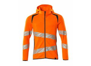 5711074845453 - Sweatshirt mit Kapuze moderne Passform Kapuzensweatshirt Gr 2XL hi-vis orange dunkelpetroleum