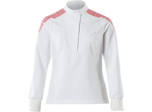 5711074850235 - Schlupfkasack Damen ultimate stretch Gr 6XL weiss verkehrsrot - Mascot