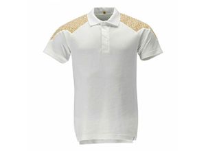 5711074862085 - Polo-Shirt Kurzarm Polo-shirt Gr 3XL weiss currygelb - Mascot