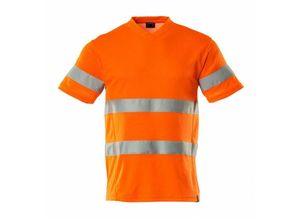 5711074867448 - T-Shirt V-Ausschnitt moderne Passform T-shirt Gr 3XL hi-vis orange - Mascot