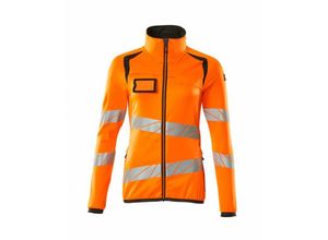 5711074874910 - Fleecepullover mit Reißverschluss 19153 Damen Gr m hi-vis orange dunkelanthrazit - Mascot