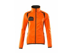 5711074875528 - Fleecepullover mit Reißverschluss 19453 Damen Gr 2XL hi-vis orange dunkelanthrazit - Mascot