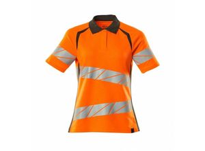 5711074877317 - Polo-Shirt Damenpassform Polo-shirt Gr 2XLONE hi-vis orange dunkelanthrazit - Mascot