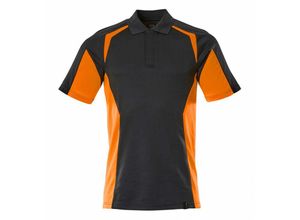 5711074973866 - Polo-Shirt moderne Passform Polo-shirt Gr 4XL schwarzblau hi-vis orange - Mascot