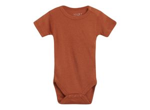 5711135063444 - Hust & Claire - Kurzarm-Body BET mit Wolle in terracotta Gr50