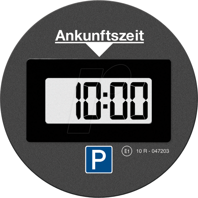 5711157080412 - PARKLITE ONE SW - KFZ - Elektr Parkscheibe PARK LITE One rund schwarz