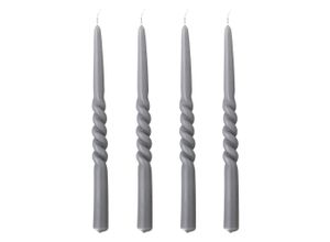 5711173273829 - 4er Set Spitzkerze gedreht Ø22 x H30 cm 4er Set