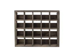 5711173283989 - Kleines Holzregal Tilo Recyceltes Holz 48x9x40 cm