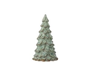 5711173327317 - Auden Deko Weihnachtsbaum aus Steingut Ø 8xH14 cm grün