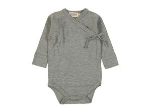 5711529111751 - MarMar Copenhagen - Wickelbody BELITA langarm in grey melange Gr50