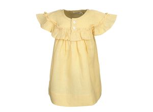 5711529627863 - MarMar Copenhagen - Kurzarmkleid DRUSS aus Leinen in banana Gr110