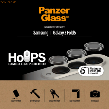 5711724004575 - Hoops Camera Lens Protector Samsung Galaxy Z Fold 5 | Black