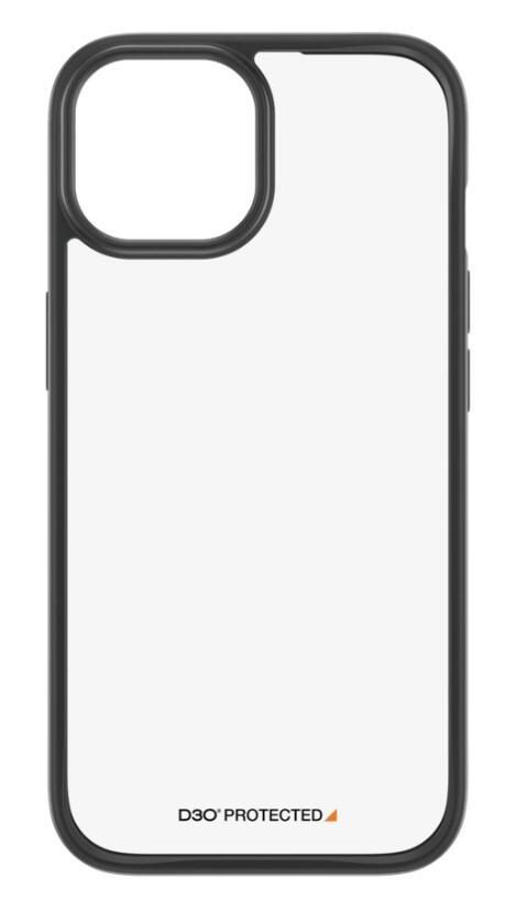 5711724011764 - ClearCase with D3O Backcover Apple iPhone 15 Transparent Schwarz Induktives Laden