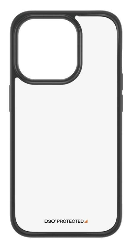 5711724011771 - ClearCase with D3O Backcover Apple iPhone 15 Pro Transparent Schwarz Induktives Laden