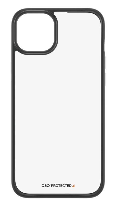 5711724011788 - ClearCase with D3O Backcover Apple iPhone 15 Plus Transparent Schwarz Induktives Laden