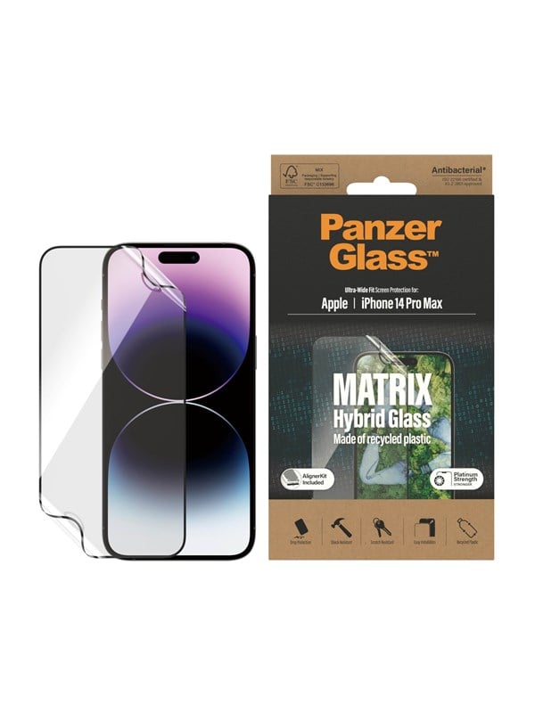 5711724028045 - MATRIX Screen Protector Apple iPhone 14 Pro Max | Ultra-Wide Fit m AlignerKit