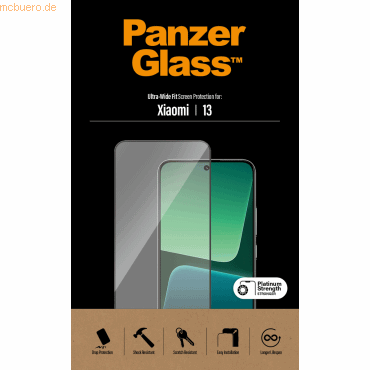 5711724080661 - PanzerGlass? Ultra Wide Fit Display-Schutzglas für Xiaomi 