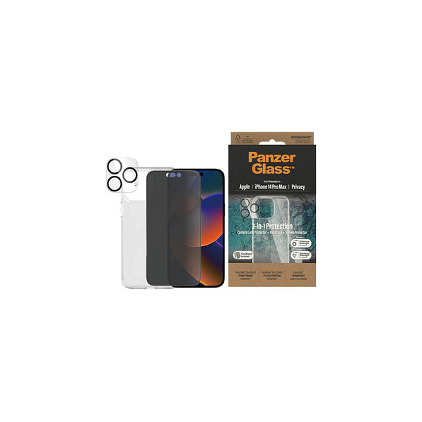 5711724504044 - PanzerGlass™ 3-in-1 Protection Handy-Cover für Apple iPhone 14 Pro Max transparent schwarz