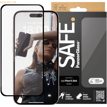 5711724955860 - SAFE by iPhone 15 Ultra-Wide Fit Black