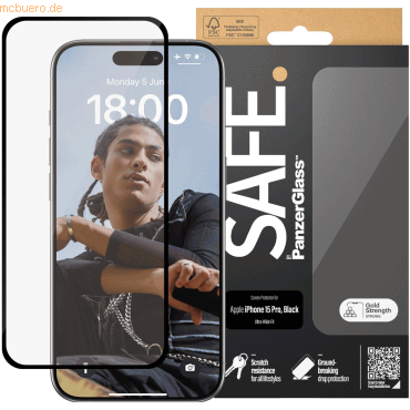 5711724955877 - SAFE by iPhone 15 Pro Ultra-Wide Fit Black