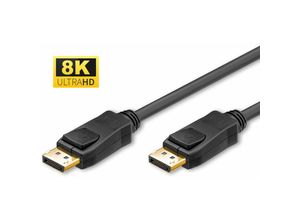 5711783381532 - Microconnect - DP-MMG-180V14 DisplayPort-Kabel 2 m Schwarz - DisplayPort-Kabel (2 m DisplayPort DisplayPort Stecker Stecker 7680 x 4320 Pixel)