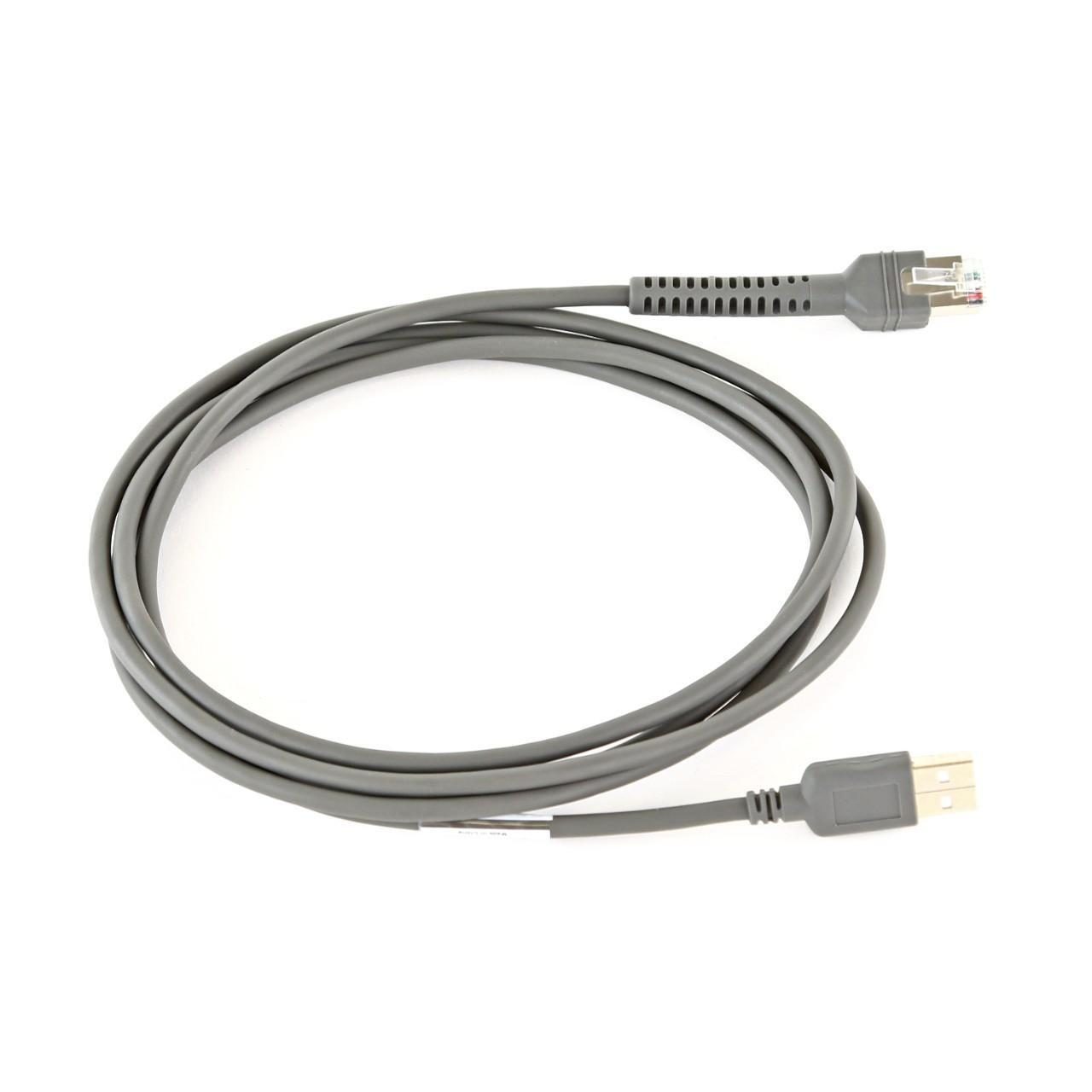 5711783844679 - Zebra - Datenkabel - RJ-50 (M) zu USB (M) - 21 m - für Zebra DS2208 DS2278 DS8108 DS8108-DL DS8108-HC DS8108-SR DS8178 DS8178-HC