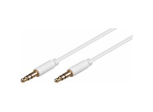 5711783992936 - Microconnect - AUDLL15W 15m 35mm 35mm White audio cable - Audiokabel (35mm Stecker 35mm Stecker 15m Weiß)