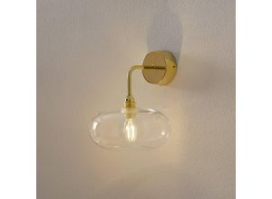 5711863110137 - EBB & FLOW Horizon Arm-Wandlampe gold klar Ø 21 cm