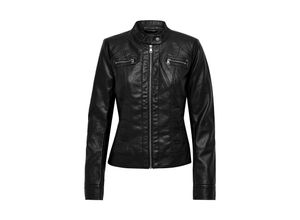 5711884327095 - ONLY Bikerjacke Bandit Black Unifarben Schwarz - Gr 36