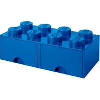 5711938029517 - Room Copenhagen LEGO® Aufbewahrungsbox Storage Brick 8er blau mit Schublade 50 x 25 x 18 cm