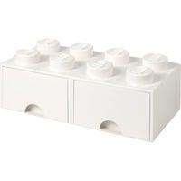 5711938029555 - LEGO Schubladenbox Brick 8 in Weiß - (B)50 x (H)18 x (T)25 cm