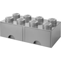 5711938029586 - LEGO Schubladenbox Brick 8 in Grau - (B)50 x (H)18 x (T)25 cm