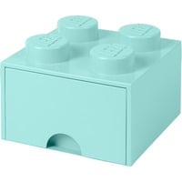 5711938029890 - LEGO Schubladenbox Brick 4 in Türkis - (B)25 x (H)18 x (T)25 cm