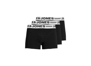 5712066789144 - JACK & JONES Trunks SENSE TRUNKS 3-PACK NOOS Black Unifarben Schwarz - Gr M