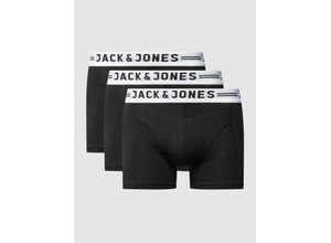 5712066789168 - JACK & JONES Pants kurz Sense Trunks 3er-Pack Logo-Bund für Herren schwarz XL