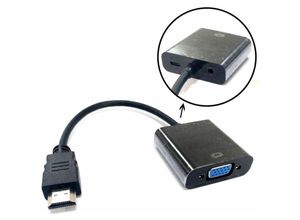 5712505706541 - Microconnect - Hdmi - vga m f hdmi vga Schwarz - Kabeladapter (hdmi vga Männlich Buchse Schwarz 1920 x 1200 Pixel)