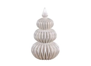 5712750279760 - Chic Antique Weihnachtsbaum Figur Zwiebelturm Ø 15 cm H 27 cm champagner