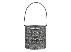 5712750291564 - Chic Antique Teelichthalter mit Henkel H8 Ø75 cm antik silber